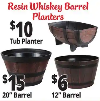 Ocean State Job Lot Whiskey Barrel Planters offer