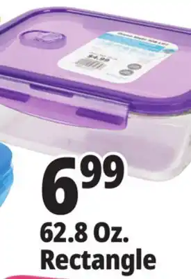 Ocean State Job Lot Glass Food Storage Container 62.89 oz offer