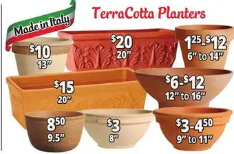 Ocean State Job Lot TerraCotta Planters offer