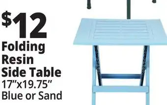 Ocean State Job Lot Gracious Living Folding Side Table Blue offer