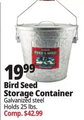 Ocean State Job Lot Bird Seed Storage Container offer