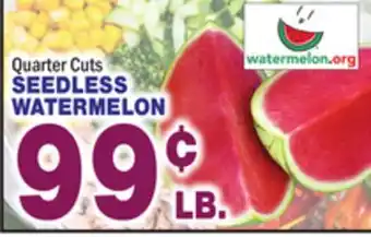 Bravo Supermarkets SEEDLESS WATERMELON offer