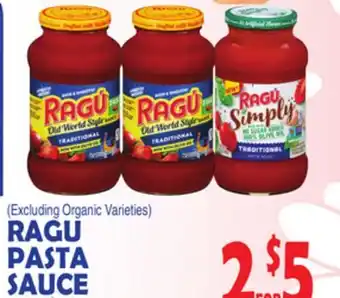 Bravo Supermarkets RAGU PASTA SAUCE offer