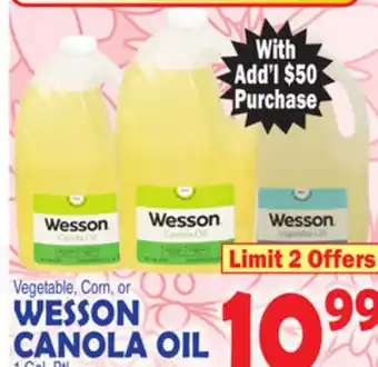 Bravo Supermarkets WESSON CANOLA OIL offer