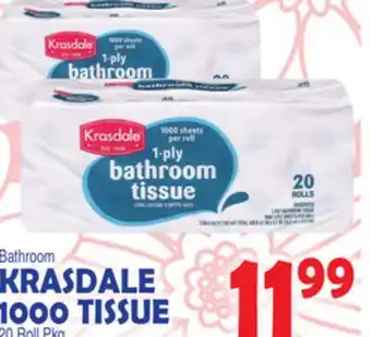 Bravo Supermarkets KRASDALE 1000 TISSUE offer