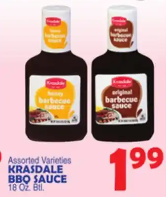Bravo Supermarkets KRASDALE BBQ SAUCE offer