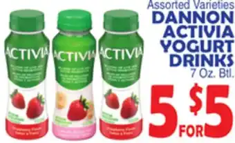 Bravo Supermarkets DANNON ACTIVIA YOGURT DRINKS offer