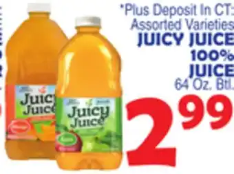Bravo Supermarkets JUICY JUICE 100% JUICE offer