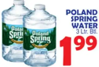 Bravo Supermarkets POLAND SPRING WATER offer