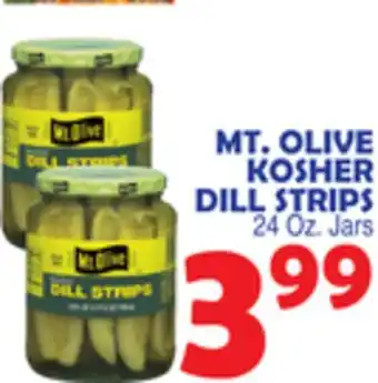 Bravo Supermarkets MT. OLIVE KOSHER DILL STRIPS offer