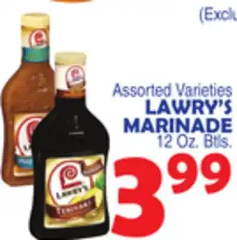 Bravo Supermarkets LAWRY'S MARINADE offer