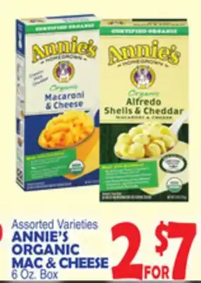 Bravo Supermarkets ANNIE'S ORGANIC MAC & CHEESE offer