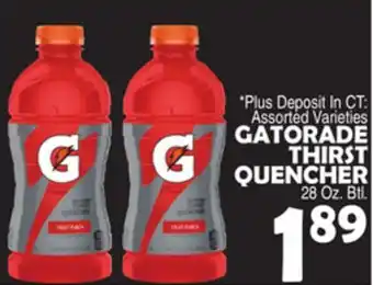 Bravo Supermarkets GATORADE THIRST QUENCHER offer