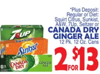 Bravo Supermarkets CANADA DRY GINGER ALE offer