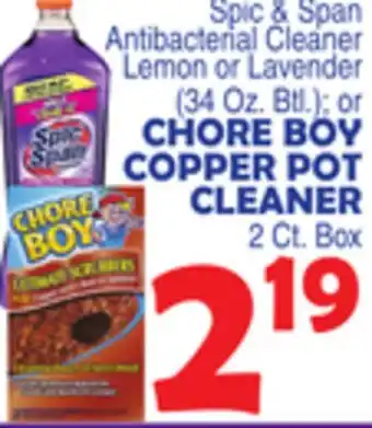 Bravo Supermarkets CHORE BOY COPPER POT CLEANER offer