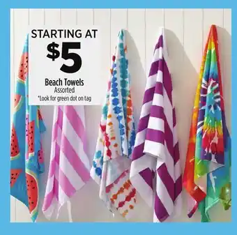 Dollar General Beach Towels offer