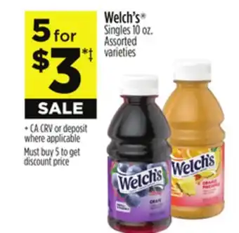 Dollar General Welch's Singles offer