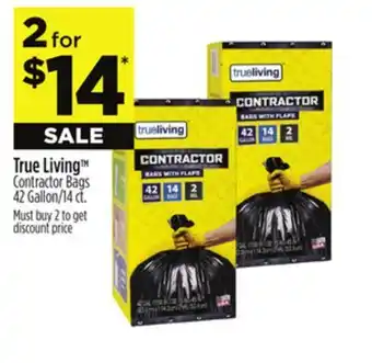 Dollar General True Living Contractor Bags offer