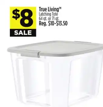 Dollar General True Living Latching Tote offer
