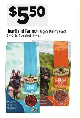 Dollar General Heartland Farms Dog or Puppy Food offer