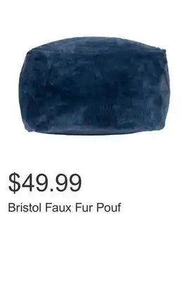 Costco Bristol Faux Fur Pouf offer
