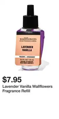 Bath & Body Works Lavender Vanilla Wallflowers Fragrance Refill offer