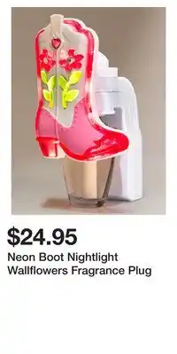 Bath & Body Works Neon Boot Nightlight Wallflowers Fragrance Plug offer
