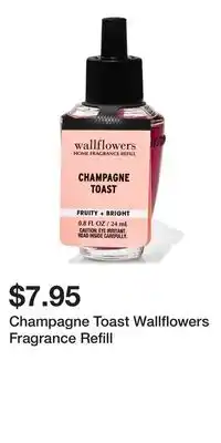 Bath & Body Works Champagne Toast Wallflowers Fragrance Refill offer