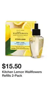 Bath & Body Works Kitchen Lemon Wallflowers Refills 2-Pack offer