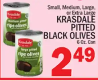 C Town KRASDALE PITTED BLACK OLIVES offer