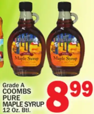 C Town COOMBS PURE MAPLE SYRUP offer