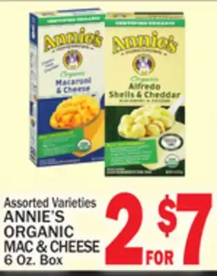 C Town ANNIE'S ORGANIC MAC & CHEESE offer