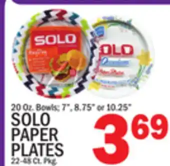 C Town SOLO PAPER PLATES offer