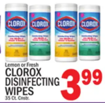C Town CLOROX DISINFECTING WIPES offer