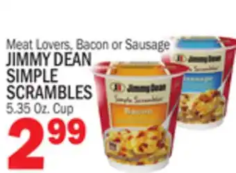 C Town JIMMY DEAN SIMPLE SIMPLE SCRAMBLES offer