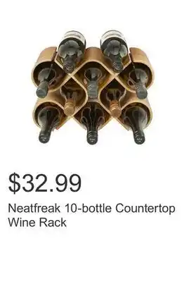Costco Neatfreak 10-bottle Countertop Wine Rack offer