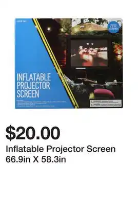 Five Below Inflatable Projector Screen 66.9in X 58.3in offer