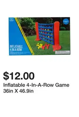 Five Below Inflatable 4-In-A-Row Game 36in X 46.9in offer