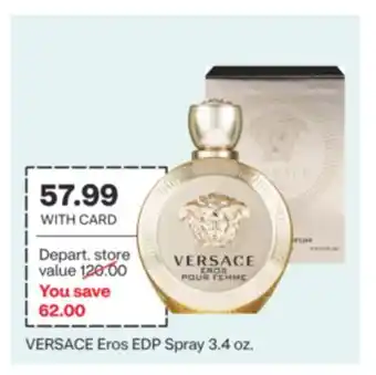 CVS VERSACE Eros EDP Spray 3.4 oz offer