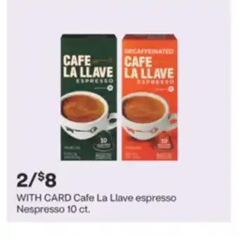 CVS Cafe La Llave espresso Nespresso 10 ct offer