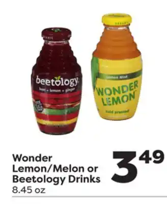 Weis Markets Wonder Lemon/Melon or Beetology Drinks offer