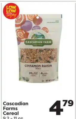 Weis Markets Cascadian Farms Cereal offer