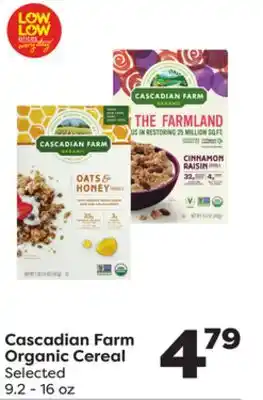 Weis Markets Cascadian Farm Organic Cereal offer