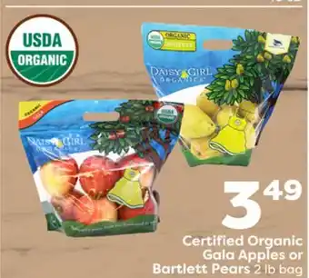 Weis Markets Organic Gala Apples or Bartlett Pears offer