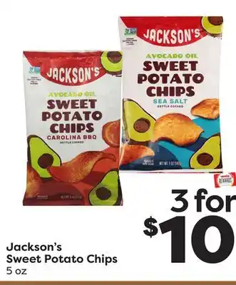 Weis Markets Jackson's Sweet Potato Chips offer