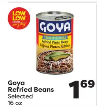 Weis Markets Goya Refried Beans offer