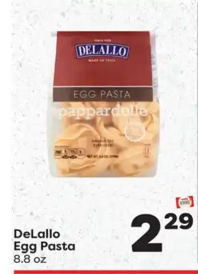 Weis Markets DeLallo Egg Pasta offer