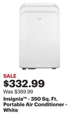 Best Buy Insignia - 350 Sq. Ft. Portable Air Conditioner - White offer