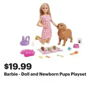 Best Buy Barbie - Doll and Newborn Pups Playset offer