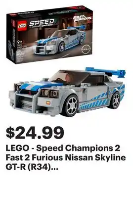 Best Buy LEGO - Speed Champions 2 Fast 2 Furious Nissan Skyline GT-R (R34) 76917 offer